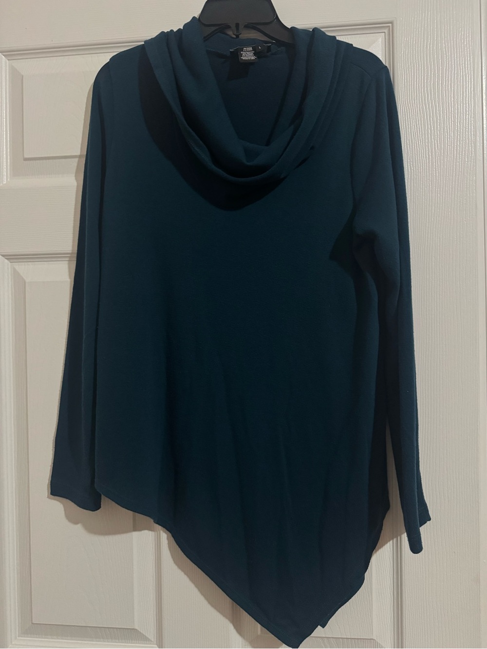 Karen Kane Teal Cowl Neck Tunic